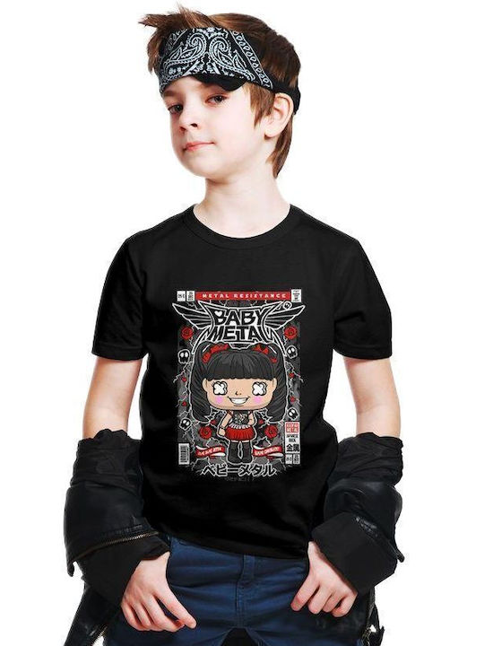 Pop Culture Kids T-shirt Black Baby Metal