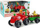 Tractor Sport Lean Trailer Sound Lights Batteries Animal Chicks