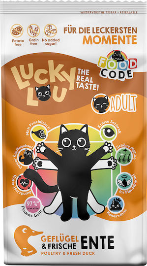 Lucky Lou Food Code Adult Πουλερικά & Φρέσκια Πάπια 340gr