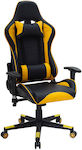 Klikareto Michel Artificial Leather Gaming Chair with Adjustable Arms Black / Yellow