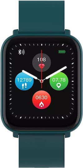 Canyon Easy Sw-54 Αδιάβροχο Smartwatch με Παλμογράφο (Πράσινο)