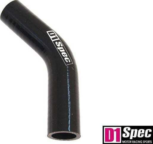 D1 Spec Car Silicone Hose with 45° Angle 28mm Diameter 28mm Length for Honda Element Volkswagen Up Black
