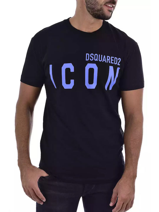 Dsquared2 Ανδρικό T-shirt Κοντομάνικο Navy Μπλε