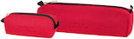 Polo Fabric Red Pencil Case 'original Wallet' with 1 Compartment