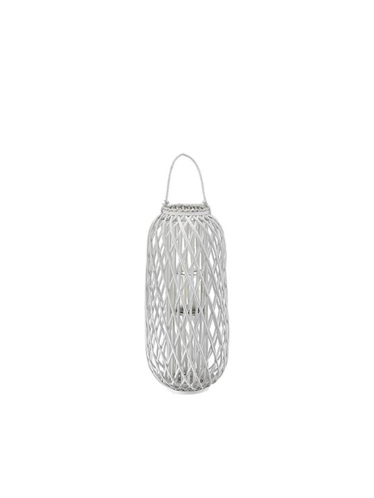 Floortop Wooden Lantern White