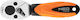 Neo Tools Chei cu clichet 48 Dinti cu Patrat 1/4" Lungime 10.5cm.