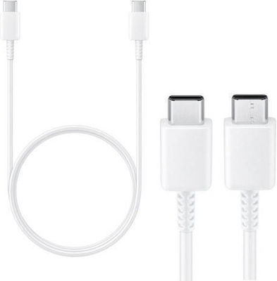 Samsung USB 2.0 Cable USB-C male - USB-C Λευκό 1m (EP-DA905BWE) Bulk