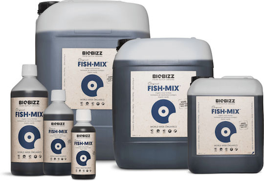 Biobizz Fish Mix Bio Flüssig Dünger Stickstoff, Phosphor für Außenpflanzen, Blühpflanzen 500ml