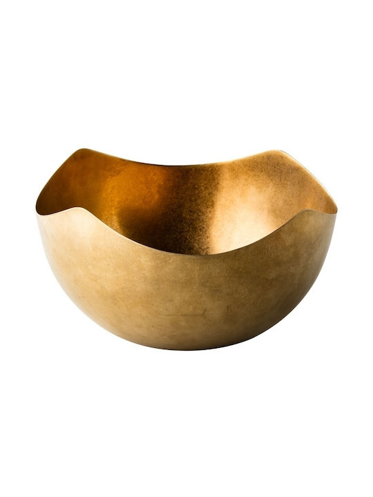 Ready Διακοσμητικό Μπωλ Μεταλλικό Ασημί 26x26cm