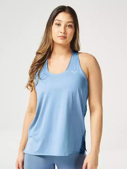 Squatwolf Women's Athletic Blouse Sleeveless Coronet Blue