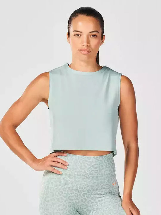 Squatwolf Crop Top Sportiv pentru Femei fără Mâneci Surf Spray