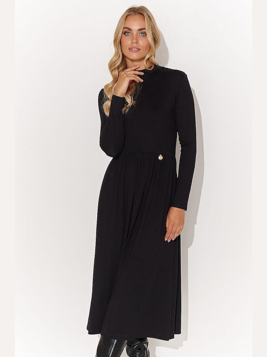 Makadamia Dress Turtleneck Black