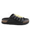 Ateneo Women's Flat Sandals in Black Color