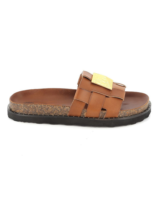 Ateneo Women's Flat Sandals in Brown Color