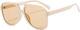 Techsuit Women's Sunglasses with Beige Frame and Beige Polarized Lens