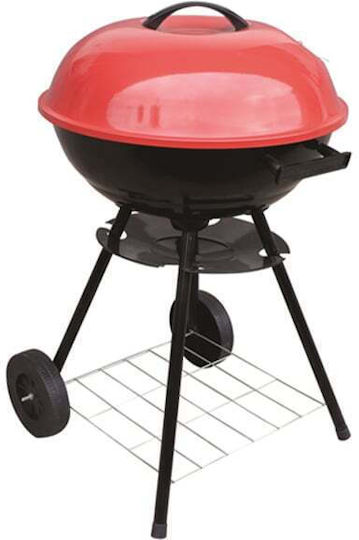 Barbeque Große Grillfläche Tragbar Holzkohlegrill Kessel mit Deckel 40cmx40cm
