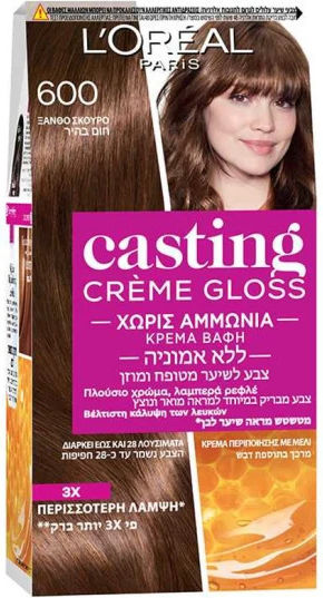 Casting Creme Gloss Προσωρινή Βαφή Μαλλιών Χωρίς Αμμωνία No 600 48ml