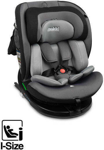 Caretero Mokki Baby Car Seat High-back Booster i-Size with Isofix Grey 0-36 kg
