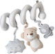 Kikka Boo Spiral Toy for Crib and Car Bear for 0++ Months