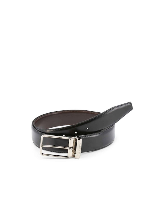 Ungaro Naples Men's Leather Double Sided Belt Black