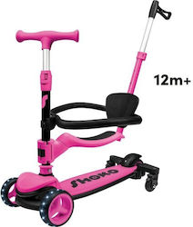 AS Kinderroller Klappbar Shoko Prime 4 In 1 Plus 3-Rad mit Sitz für 12+ Monate Rosa