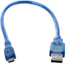 Usb-a Male Regulär USB 2.0 auf Micro-USB-Kabel Blau 0.25m (549814) 1Stück