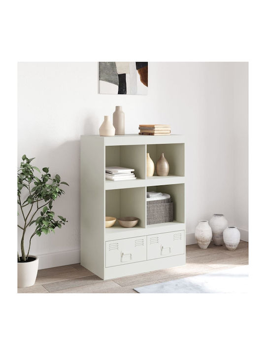 Bibliotecă Alb 67x39x95cm