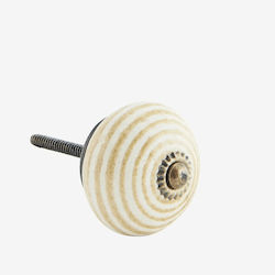 Madam Stoltz Antique Knob Furniture made of Ceramic & Metallic Off White D40mm TI06 1pcs Madam Stoltz Antique Knob Furniture made of Ceramic & Metallic Off White D40mm TI06 1pcs