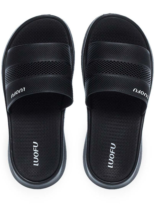 Luofu Men's Slides Black