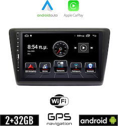 Kirosiwa Car-Audiosystem für Skoda Schnell 2014 (Bluetooth/USB/WiFi/GPS/Apple-Carplay/Android-Auto) mit Touchscreen 9"