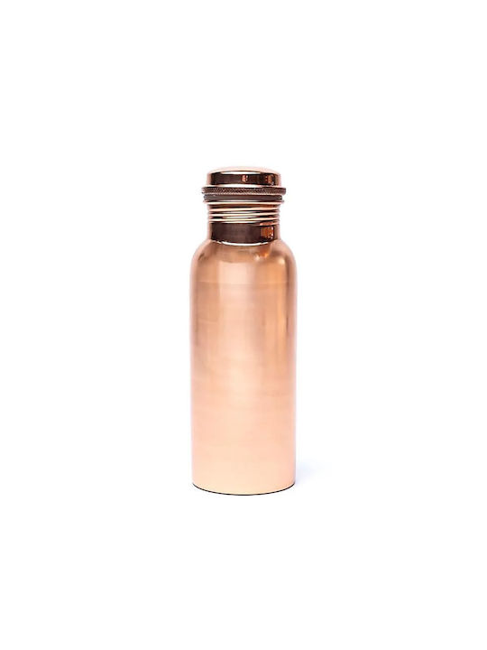 Copper Bottle Χάλκινο Μπουκάλι Νερού Γυαλισμένο 500ml