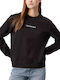 Institutional Crew Neck Sweater Lung Hanorac pentru femei Negru