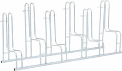Bicycle Parking Stand 6 Bicycles Floor Galvanized Steel Silver 4005572 Bicycle Parking Stand 6 Bicycles Floor Galvanized Steel Silver 4005572