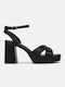 InShoes Platform Women's Sandals with Ankle Strap Black