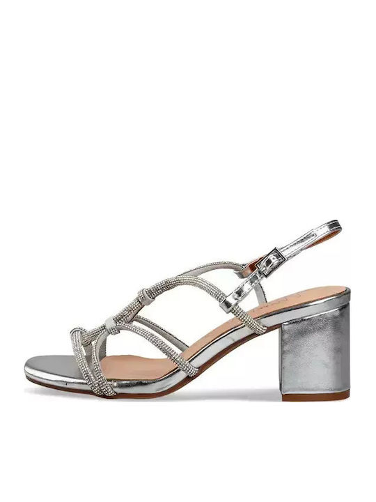 Envie Shoes Sandals with Strass Silver