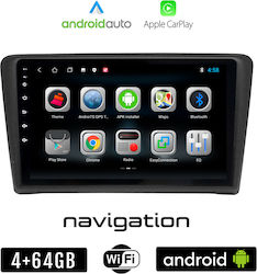 Booma Ηχοσύστημα Αυτοκινήτου για Skoda Rapid 2012 (Bluetooth/USB/WiFi/GPS/Apple-Carplay/Android-Auto) με Οθόνη Αφής 9"