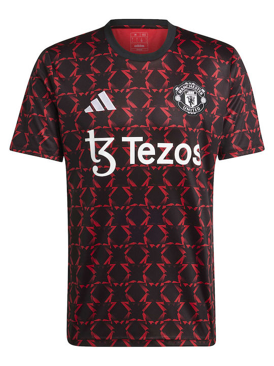 Adidas Manchester United Tricou sportiv pentru bărbați cu mâneci scurte Roșu