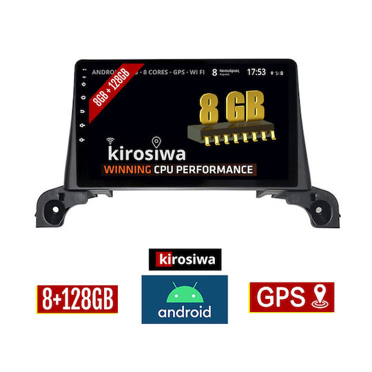Kirosiwa Car Audio System for Peugeot 5008 2017 (Bluetooth/USB/AUX/WiFi/GPS) with Touch Screen 9"