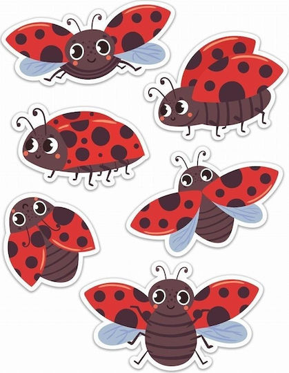 LearnHow Kids Window Sticker 6pcs