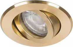 Metallic Recessed Spot Yellow 1pcs