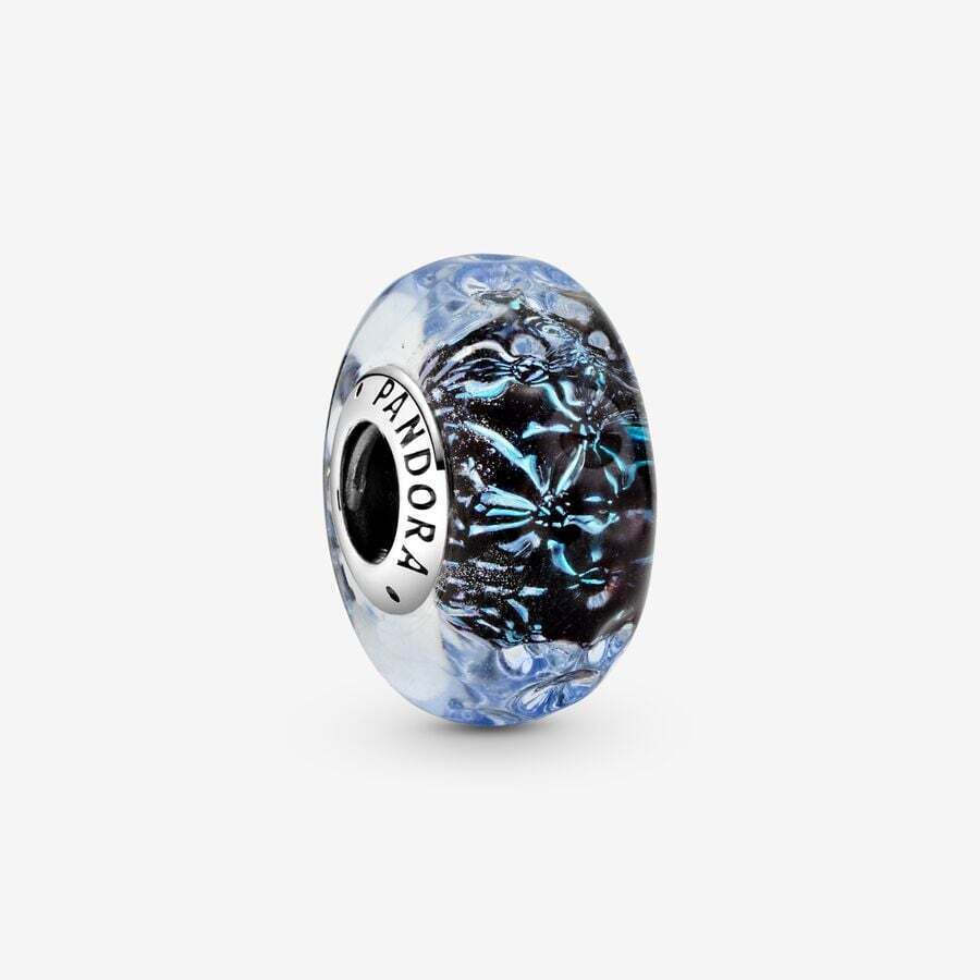 Pandora Pandora Charm Ocean Din Sticlă Murano Valurată Din Argint