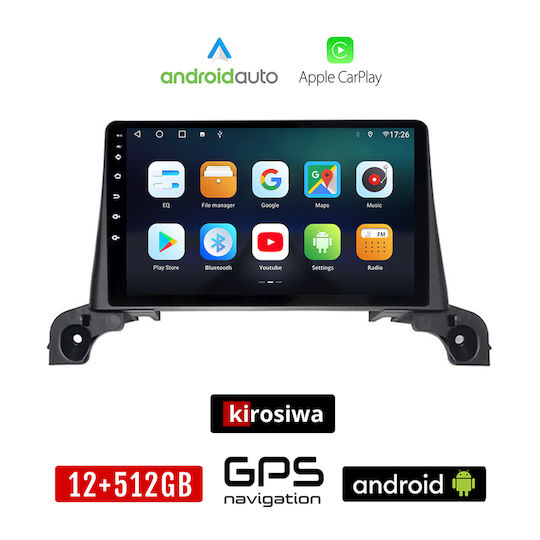 Kirosiwa Ηχοσύστημα Αυτοκινήτου για Peugeot 5008 2017 (Bluetooth/USB/AUX/WiFi/GPS/Apple-Carplay/Android-Auto) με Οθόνη Αφής 9"