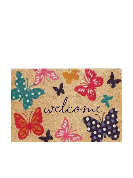 Etoile Entrance Mat made of Coir with Anti-slip Backing 43x73cm