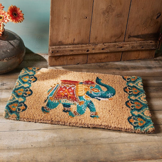 Etoile Doormat From Coconut Tree Gray 40x60cm POD-009-107 Gray