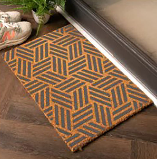 Etoile Covor de Intrare din Cocos cu Suport Antiderapant 40x60buc