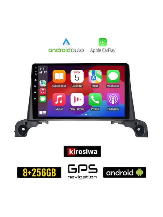 Kirosiwa Ηχοσύστημα Αυτοκινήτου για Peugeot 5008 2017 (Bluetooth/USB/AUX/WiFi/GPS/Apple-Carplay/Android-Auto) με Οθόνη Αφής 9"