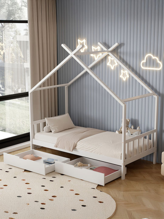 KLARICE Kids Bed Montessori Single with Storage...