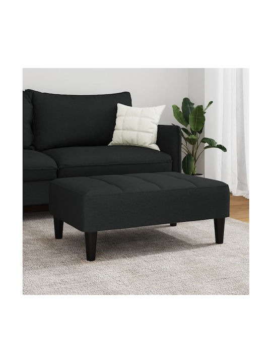 Stool Footstool Upholstered with Velvet Black 7...
