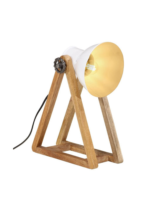 vidaXL Dekorative Lampe Möbel Lampe mit Fassung für Lampe E27 Weiß