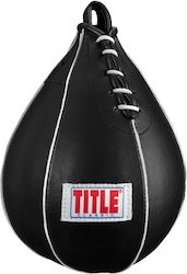 Title Boxing Leather Speed Punching Bag Black